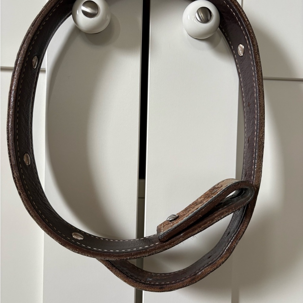 Kids Cowhide Rodeo Leather Belt - Classic Casual Accessory-used with buckle.